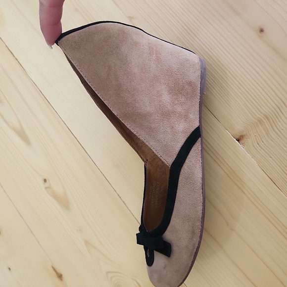 Jeffrey Campbell Wedge Pump LadyLike Havana Size 7 Nude Leather Suede - Picture 17 of 17